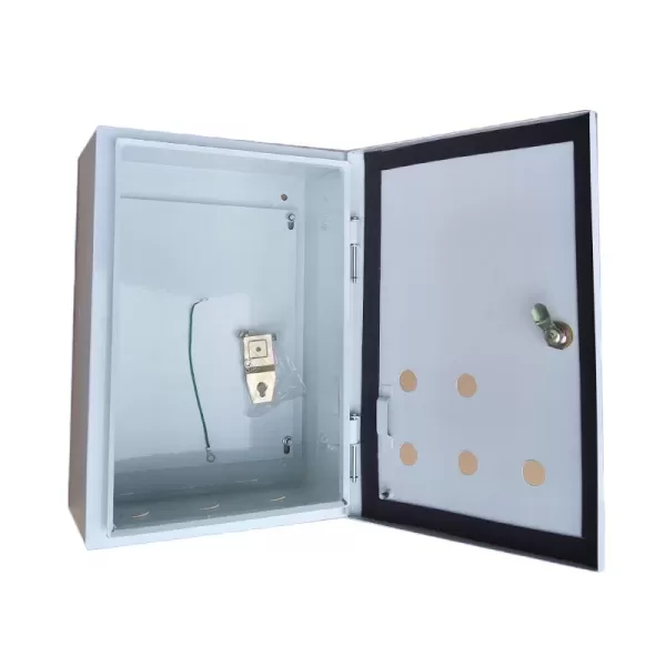 opened enclosure electrical box