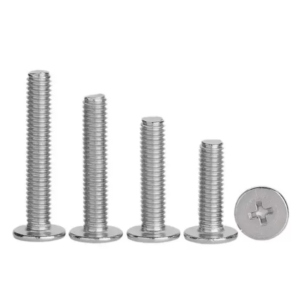 Flat head machine screw