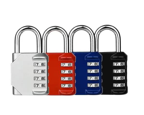 colored combination padlock