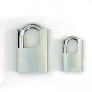 Stainless steel shrouded padlocks