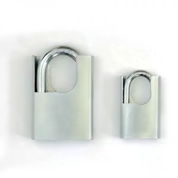 Stainless steel shrouded padlocks
