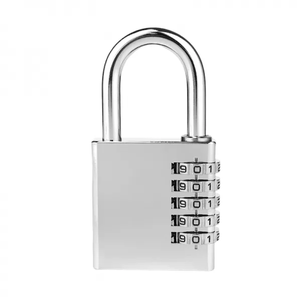 5-digit stainless steel combination padlock